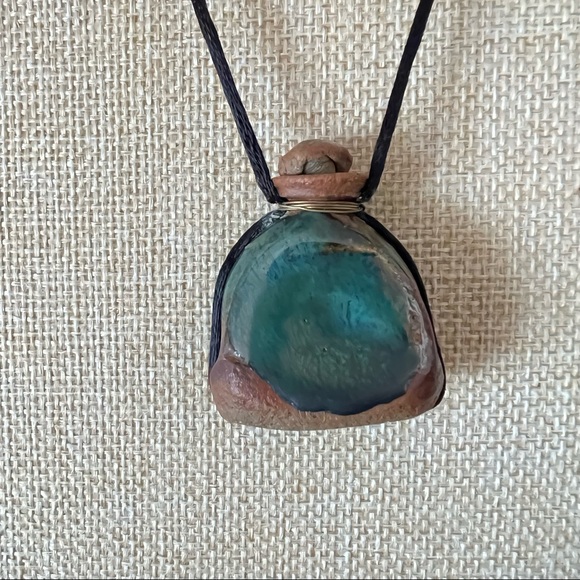 Ceramic Hand Crafted  Bottle Charm Necklace - Picture 3 of 5